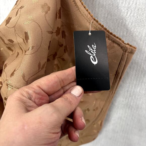 Elila Size 52L Full Coverage Bra NEW Sidney Jacquard Wireless Softcup 1305 Mocha - Picture 10 of 11